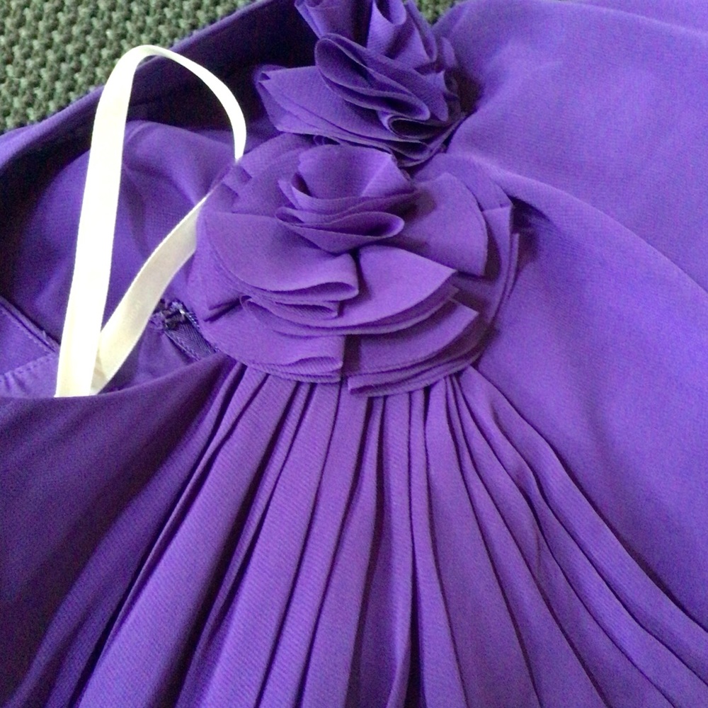 David’s Bridal floral detailed chiffon dress, 4 - Picture 5 of 5
